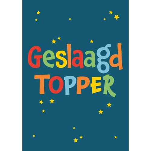 Geslaagd topper Geslaagd kaart