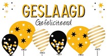 Geslaagd gefeliciteerd Geslaagd kaart