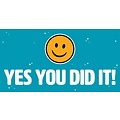 Yes you did it! Geslaagd kaart