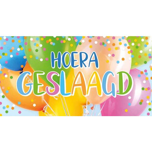 Hoera Geslaagd Geslaagd kaart