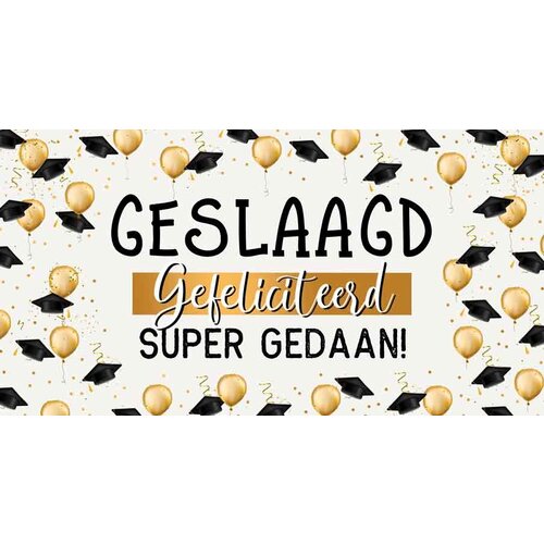 Geslaagd gefeliciteerd super gedaan! Geslaagd kaart