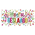 Hoera geslaagd Geslaagd kaart
