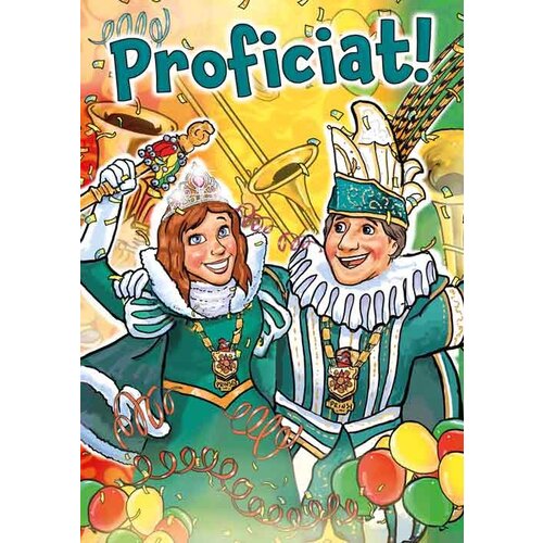 Proficiat! Carnaval kaart