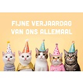 Fijne verjaardag van ons allemaal - Verjaardagskaart