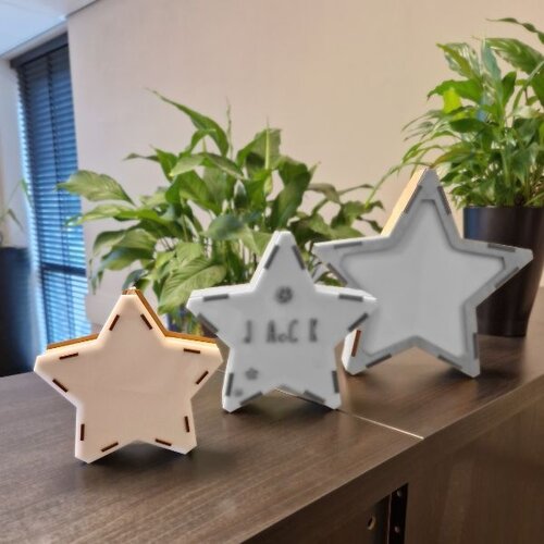 Kleine sterrenlamp personaliseerbaar