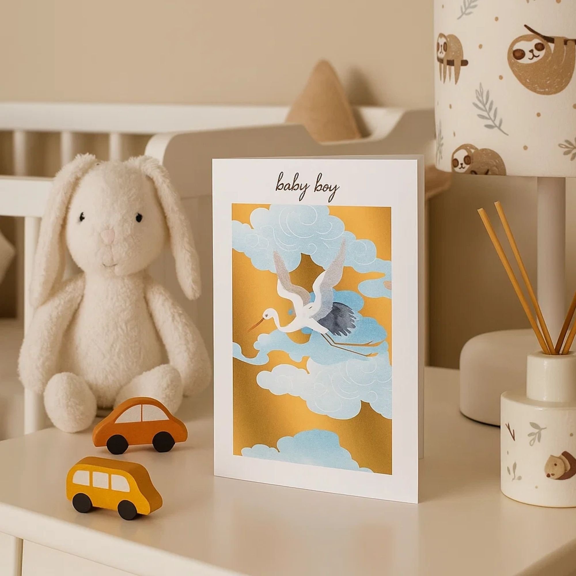Baby boy geboortekaart