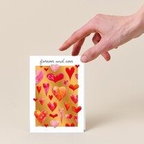 Forever and ever liefdeskaart vriendschapskaart