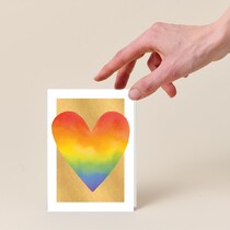 Blanco hart regenboog