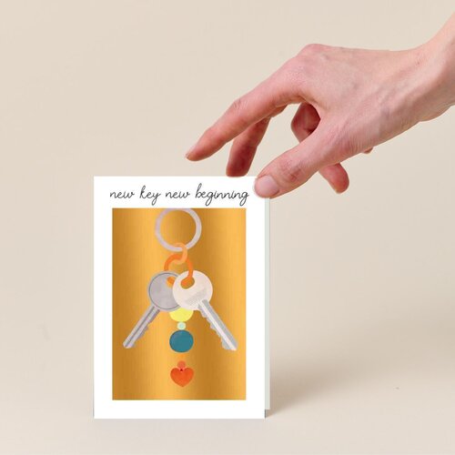New key new beginning Verhuiskaart