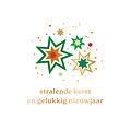 Stralende kerst en gelukkig nieuwjaar
