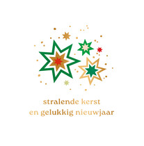 Stralende kerst en gelukkig nieuwjaar