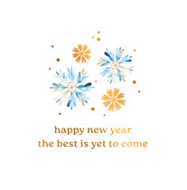 Happy new year the best is yet to come