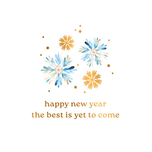 Happy new year the best is yet to come