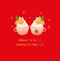 Choco-la-la-la merry christmas