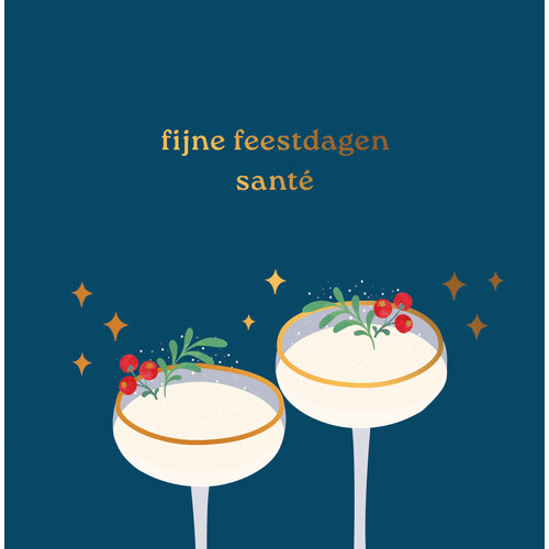 Fijne feestdagen santé
