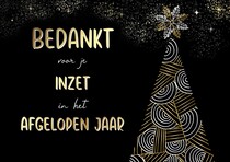 Bedankt voor je inzet