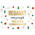 Bedankt voor je inzet