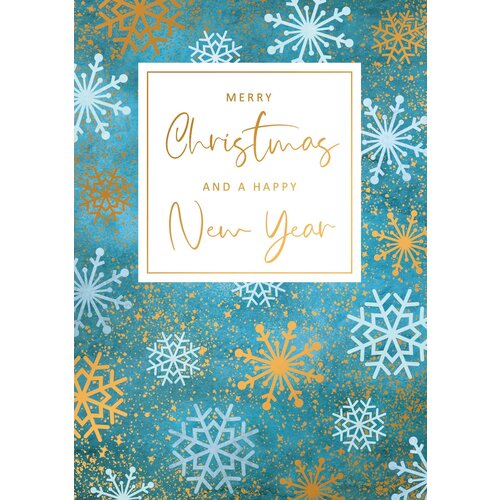 Merry christmas and a happy new year Kerstkaart