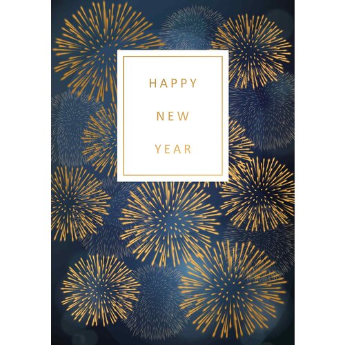 Happy new year Kerstkaart