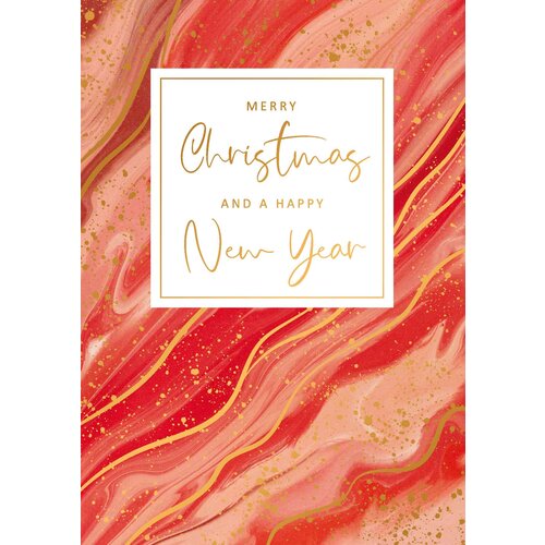 Merry christmas and a happy new year Kerstkaart