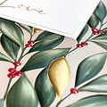Merry christmas with love Kerstkaart