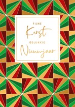 Fijne kerst gelukkig nieuwjaar Kerstkaart