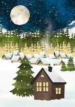 Blanco Kerstkaart