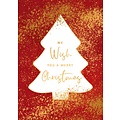 We wish you a merry christmas Kerstkaart