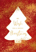 We wish you a merry christmas Kerstkaart