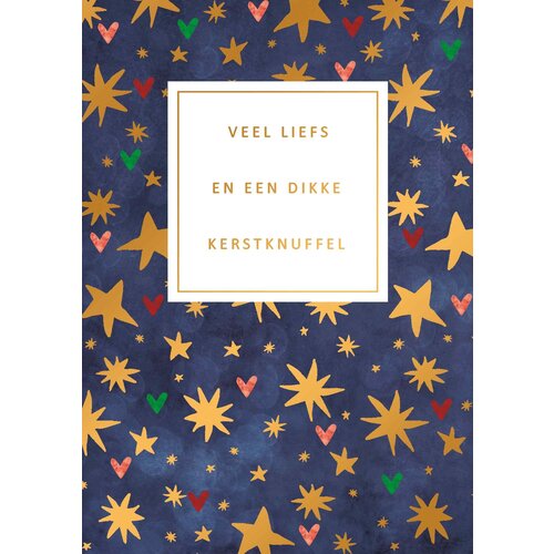 Veel liefs en dikke kerstknuffel Kerstkaart