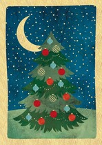 Blanco Kerstkaart