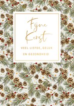 Fijne kerst Kerstkaart