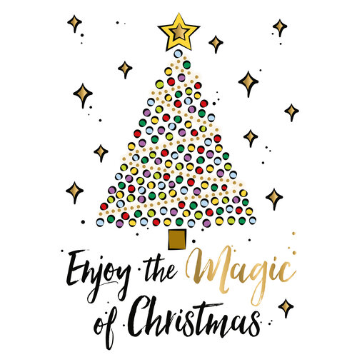 Enjoy the magic Kerstkaart