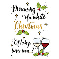 Dreaming of a white christmas Kerstkaart