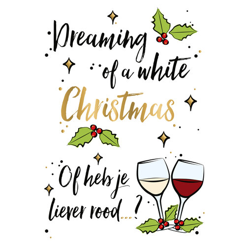 Dreaming of a white christmas Kerstkaart