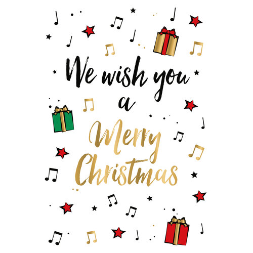 We wish you a merry christmas