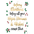 Merry Christmas Kerstkaart