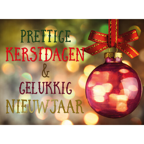 Prettige kerstdagen & gelukkig nieuwjaar