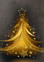 Kerstkaart kerstboom