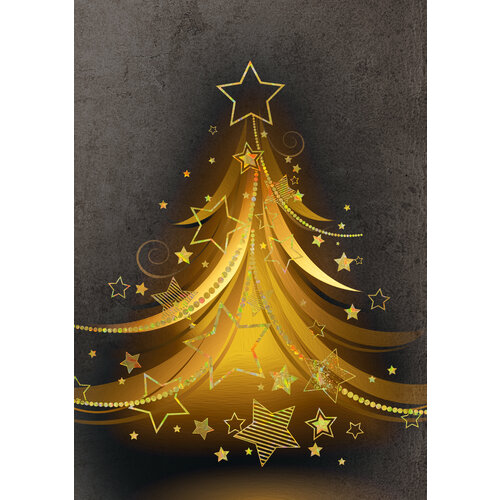 Kerstkaart kerstboom