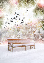 Kerstkaart sneeuw