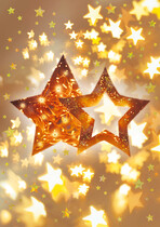 Kerstkaart kerststerren
