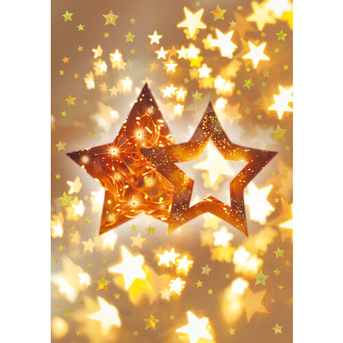 Kerstkaart kerststerren
