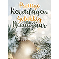 Pretiige kerstdagen gelukkig nieuwjaar