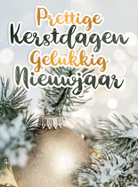 Pretiige kerstdagen gelukkig nieuwjaar