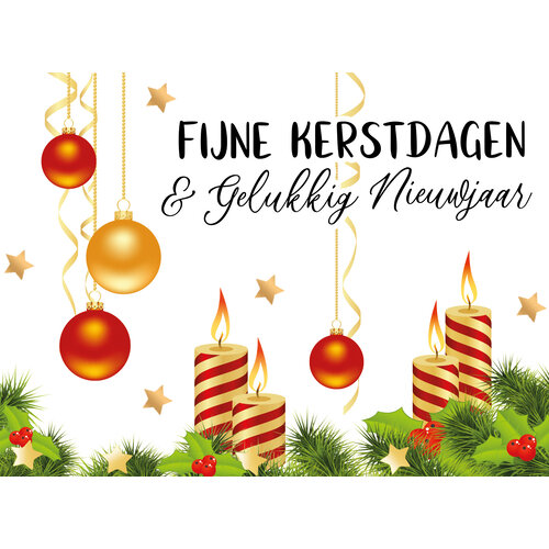 Fijne kerstdagen & gelukkig nieuwjaar