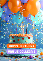 Happy birthday van je collega's