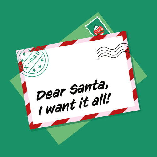 Dear Santa - Kersttegel
