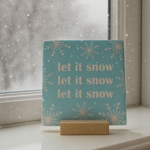 Let it snow - Kersttegel