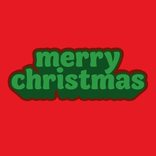 Merry christmas - Kersttegel